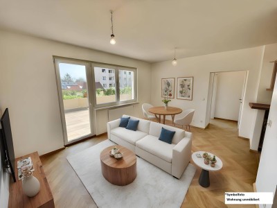 Erstbezug | Lichtdurchflutete Designwohnung mit 40 m² Terrasse | Toplage Mödling