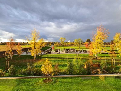 Neubau: Lichtdurchflutete 4-Zimmer-Wohnung direkt am Buga-Park– mit Tiefgaragenstellplatz