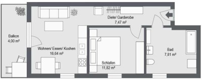 Betreutes Wohnen in Altdorf - Helle Dachgeschosswohnung mit Balkon!