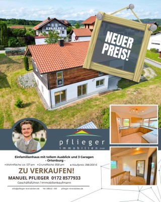Einfamilienhaus mit tollem Ausblick und 3 Garagen