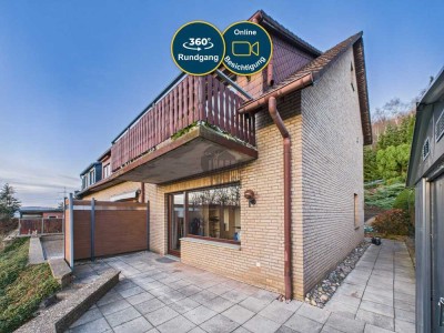 Gepflegtes Zweifamilienhaus am Stadtrand mit Traum-Ausblick & Süd-West-Terrassen