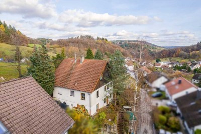 Charmantes Einfamilienhaus mit Einliegerwohnung- naturnahes Wohnen in ruhiger Hanglage