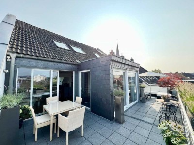 Penthouse - Maisonette - Wohnung mit großer Dachterrasse in Toplage von Düsseldorf-Benrath