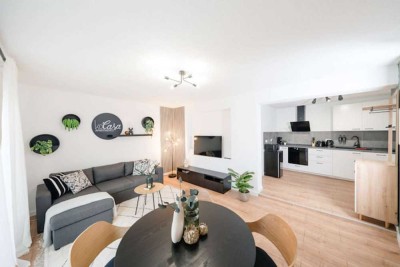 Möblierte 1,5 Zimmer-Wohnung mit Balkon
