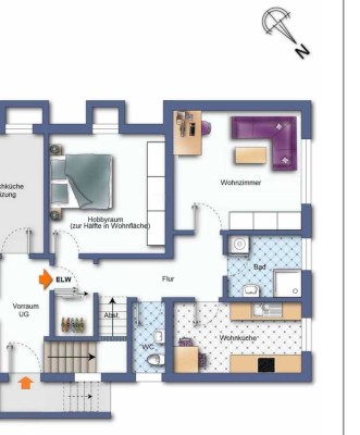 Ruhige 2-Zimmer-Einliegerwohnung in Neu-Ulm / Finningen