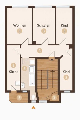 Coming Soon! - Ganze Etage für sich! 4 - Zimmerwohnung in ruhiger Seitenstraße!