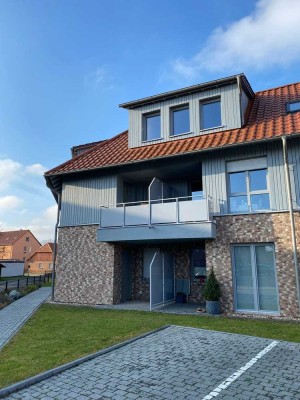 Moderne 1 Zimmer-Wohnung mit Loggia im alten Dorfkern von Wob-Wendschott