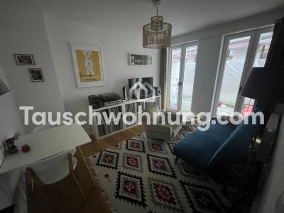 Tauschwohnung: Smarte 3Z mit Terrasse im Hinterhof gegen größer