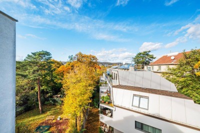 Fantastische Dachwohnung auf einer Ebene mit allen Features die man sich wünscht! Hohes Maß an Privatsphäre!