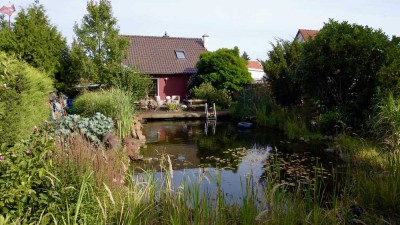 Wohntraum mit eigenem Teich und großem Grundstück