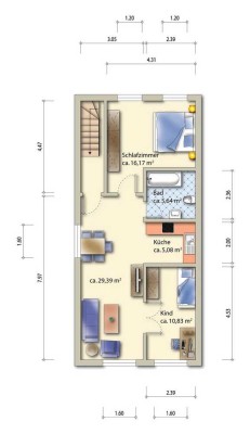 Neu sanierte, hübsche ,3-Raumwohnung in Freital-Wurgwitz, bereit zum Einzug