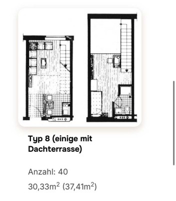 Comfortable 2-room loft apartment with balcony and fitted kitchen in Aachen