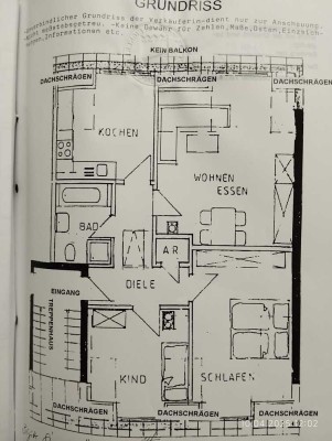 Teilmöblierte Dachwohnung in Bamberg