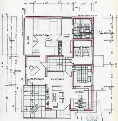 In Esslingen Wohnen mit doppeltem Sonnenbalkon, separatem Bad/WC und eigener Garage