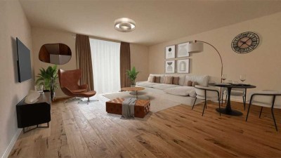 PROVISIONSFREI! - NEUER WOHNRAUM TRIFFT ZEITLOSIGKEIT! -2-Zim.-WHG inkl. TG-Stellplatz, Ter. & Gart.