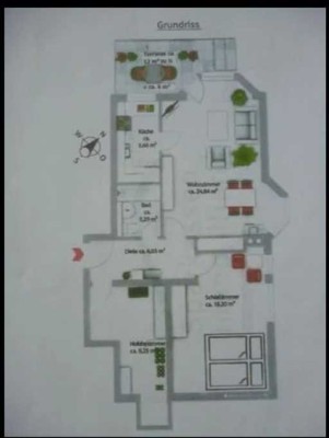 Rhuige 2,5-Raum-Wohnung mit EBK und Garten in Haimhausen