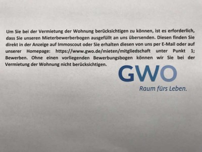 Sanierte 2 Zimmer Wohnung OHNE Küche und Aufzug