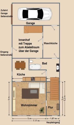 Preiswertes 4,5-Zimmer-Reihenendhaus in Plau am See