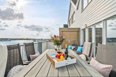 Maisonettewohnung mit Blick auf Schlei, Ostsee und Hafenbecken