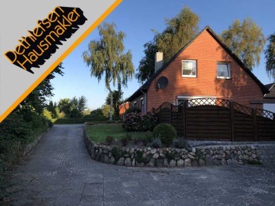 Gepfl., gemütliches Einfamilienhaus mit gr. Garten in ruh. Wohnl. in Bordelum, Kreis Nordfriesland