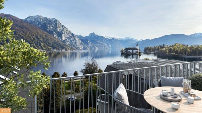 Sonnige Wohnung mit grandiosem Seeblick und großer Terrasse in Bestlage von Gmunden