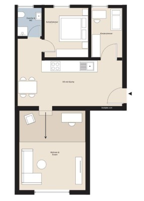 Schöne 3 Zimmer Wohnung direkt am Hauptplatz!