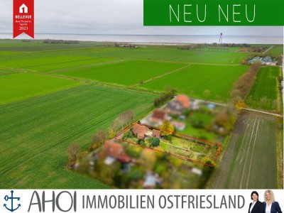 Einen Steinwurf vom Deich:
Teilmodernisiertes Einfamilienhaus mit Nebengebäude        auf 
weitläu