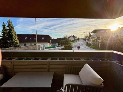 Modern, hochwertig &amp; voll möbliert - Wohnung mit Steinwand, Kamin &amp; Süd-Terrasse!