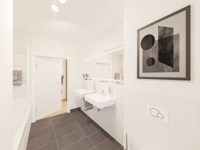 Grüne Mitte Wiesbaden: Helle 4-Zimmer-Wohnung mit Gäste-WC und Balkon für die ganze Familie