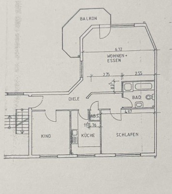 Mülheim - Styrum: Helle moderne 3,5 Raum - Wohnung mit Balkon