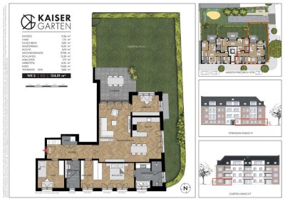 Mehr Platz zum Wachsen – 4 Zimmer-Wohnung mit Garten, KfW 40, Tiefgarage & Parknähe
