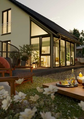 INKLUSIVE Wintergarten & Carport: Energiesparend, bezahlbar & gemütlich. Massivhaus in Rotenburg ...