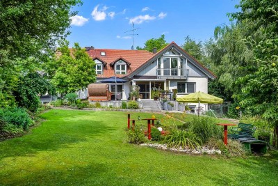 Architektenhaus mit 12 Zimmern, Spa-Bereich und weitläufigem Garten - Wörthsee