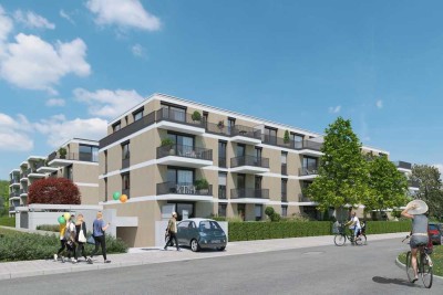 Helle 3-Zimmerwohnung in modernem Wohngebäude mit Balkon in Karlsruhe