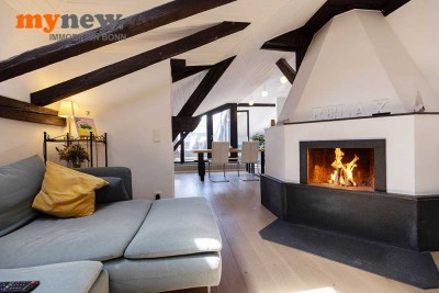 mynew: Kamin, Dachterrasse, Garage! Perfekte Eigentumswohnung mitten in der Stadt!