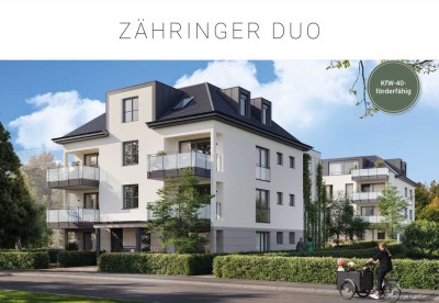 Exklusives Neubauprojekt "Zähringer DUO", WE 1.7, 3-Zimmer-Wohnung