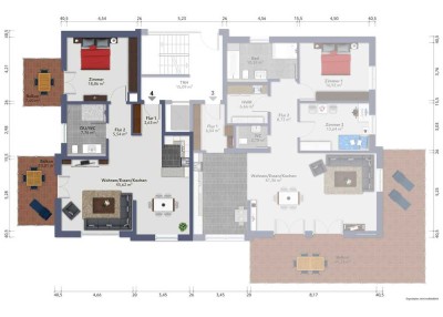 Neubau: charmante 2,5-Zimmer-Wohnung mit zwei Balkonen