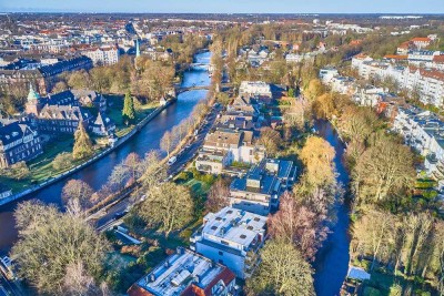 Charmante Dachgeschosswohnung zwischen Alster und Leinpfadkanal!
