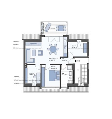 Aachen-Hörn: Exklusive ETW - Erstbezug - ca. 81 m² - gr. Balkon - in kernsaniertem 6- Familienhaus