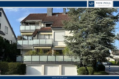 VON POLL - BAD HOMBURG: 3-Zimmerwohnung mit Terrasse und Garage in Top-Lage