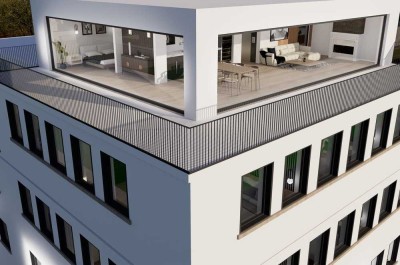 Exklusives Penthouse mit Luxuriöser Ausstattung und großer Terrasse im Herzen von Karlsruhe