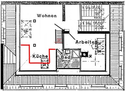 Schön geschnittene, gepflegte 2,5-Zimmer-DG-Wohnung in ruhiger Lage inLeipzig