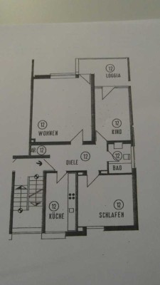Schöne 3-Zimmer-Wohnung mit Balkon und Einbauküche in Erkrath