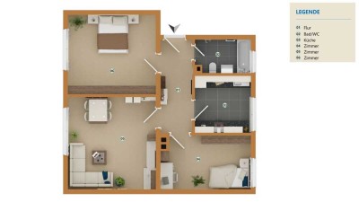 Kapitalanleger aufgepasst. 3 Zimmer Wohnung - Vermietet - zentrumsnah.