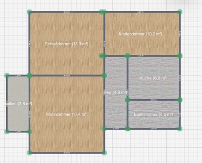 Frisch sanierte 3-Zimmer-Wohnung mit Balkon, beheiztem Büro/Hobbyraum (ca 12qm) & optionaler Garage