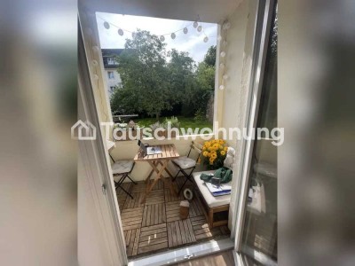 Tauschwohnung: Hochparterrewohnung mit Balkon und Garten