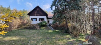 Idyllisches Wohnhaus auf riesengroßem Grundstück vermittelt Urlaubsfeeling –Waldrandlage!