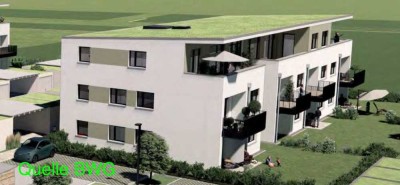 Neubau / Erstbezug 3 Zimmer Wohnung im 1. OG mit Blick ins Grüne