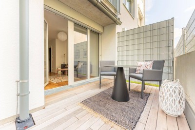 Wohlfühlwohnen: Gartenwohnung mit Konzept – 3 Zimmer, 2 Terrassen &amp; grüne Ruheoase
