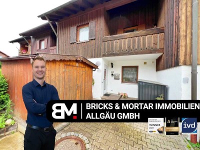 Charmantes Reihenmittelhaus mit Wintergarten, 3 Balkonen & Garten in ruhiger Lage von Obergünzburg